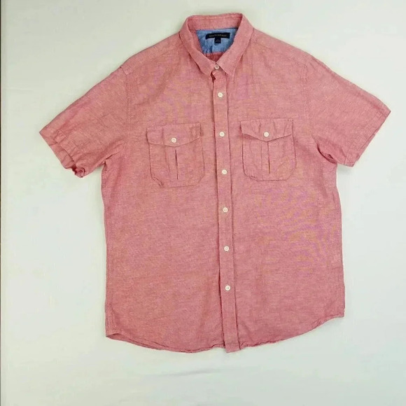 Banana Republic Large Cotton Blend Dual Pocket Men - Picture 1 of 6